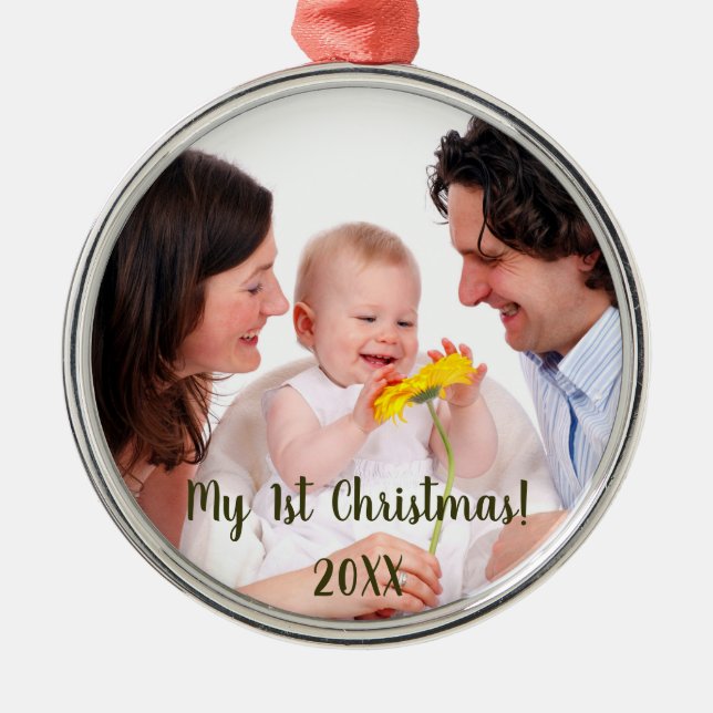 Mein erstes Weihnachts-Foto Weihnachtsschmuck (Vorne)