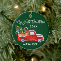 Mein erstes Weihnachts Red Truck Candy Canes Baby