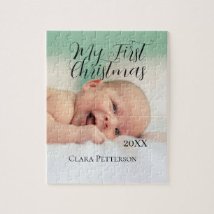 Mein erstes Weihnachtsbaby-Foto gibt das Jahr mode