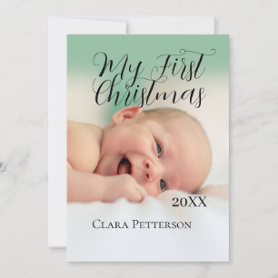 Mein erstes Weihnachtsbaby-Foto gibt das Jahr mode Einladung