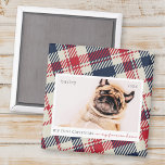 Mein erstes Weihnachtsfest für immer Zuhause Karie Magnet<br><div class="desc">Dieses einfache und klassische Design besteht aus Serifentypografie und fügt ein individuelles Foto für Haustiere hinzu. "Mein erstes Weihnachten in meiner ewigen Zuhause" schmückt das Design.</div>
