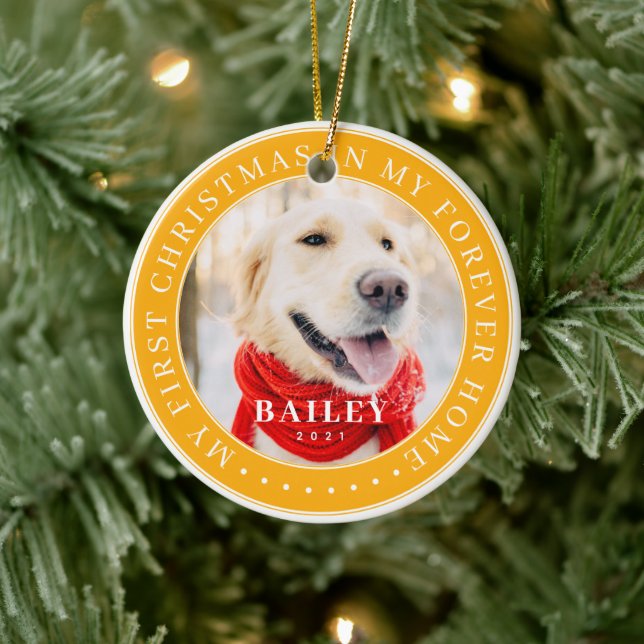 Mein erstes Weihnachtsfest für immer Zuhause Moder Keramik Ornament (Baum)