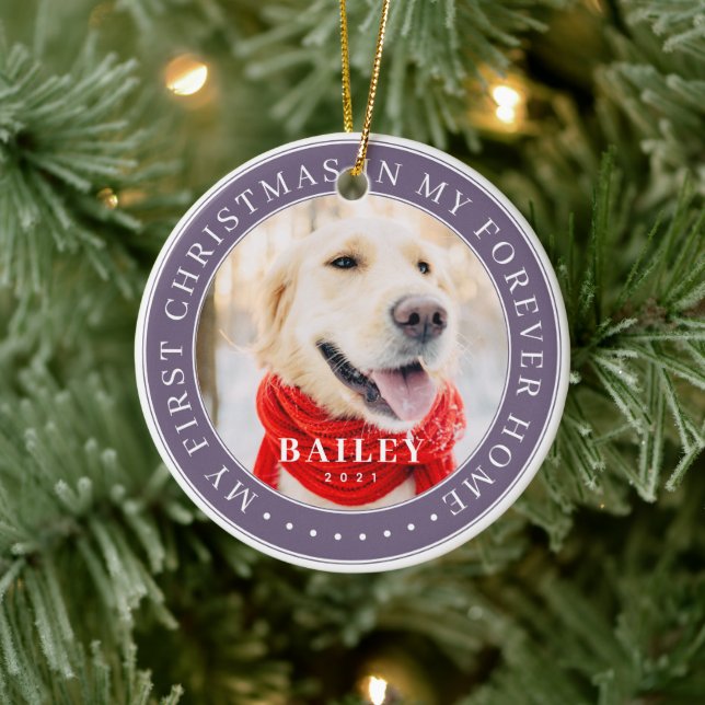 Mein erstes Weihnachtsfest für immer Zuhause Moder Keramik Ornament (Baum)