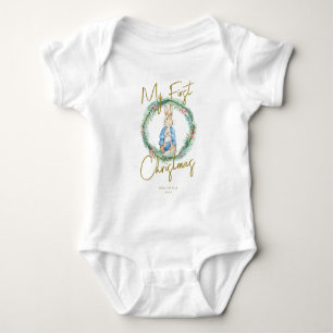 Mein erstes Weihnachtsfest Peter Bunny Rabbit Baby Strampler