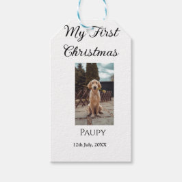 Mein erstes Weihnachtsgebäck mit dem Namen Hunde K Geschenkanhänger