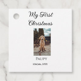 Mein erstes Weihnachtsgebäck mit dem Namen Hunde K Geschenkanhänger