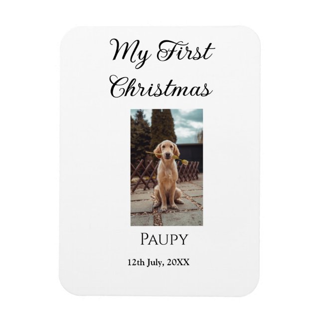 Mein erstes Weihnachtsgebäck mit dem Namen Hunde K Magnet (Vertikal)