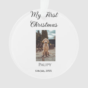 Mein erstes Weihnachtsgebäck mit dem Namen Hunde K Ornament