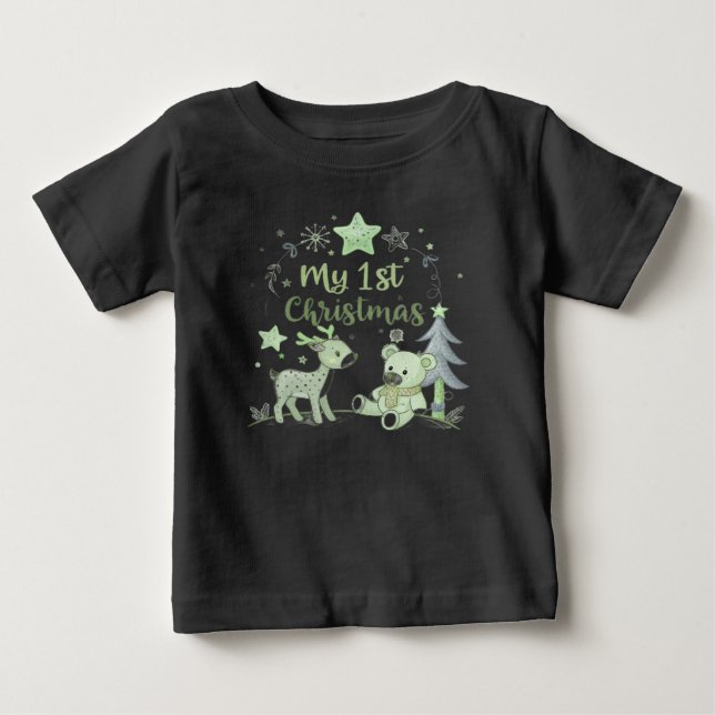 Mein erstes Weihnachtskind Baby T-shirt (Vorderseite)