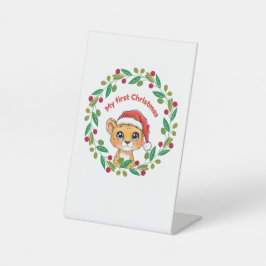 Mein erstes Weihnachtsschmuck Sockelschild