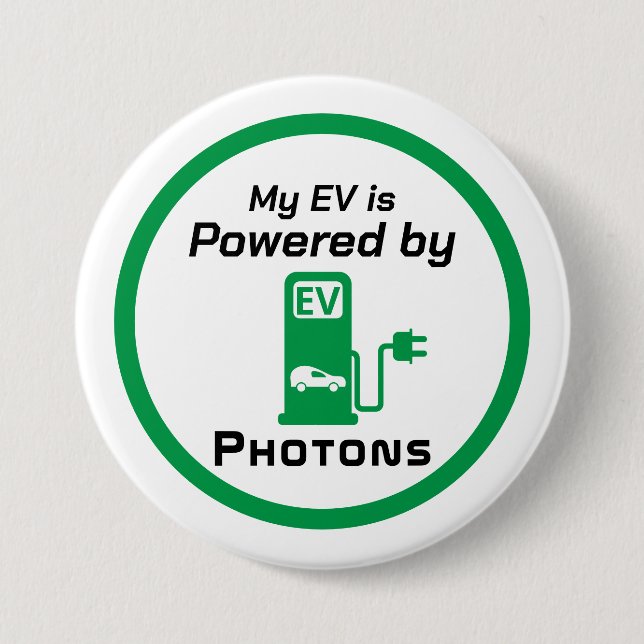 Mein EV wird von Fotos angetrieben Button (Vorderseite)