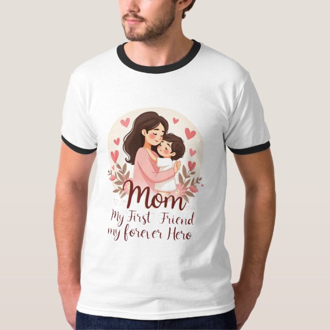 Mein ewiger Held | Design des T - Shirt der Mutter (Vorderseite)