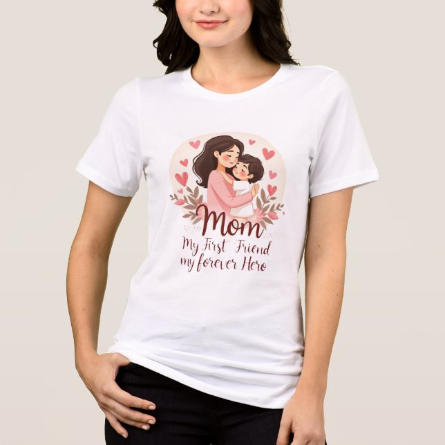 Mein ewiger Held | Design des T - Shirt der Mutter (Vorderseite)