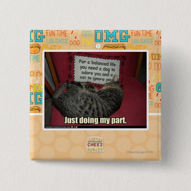 Mein Fach gerade tun Button (Vorderseite)