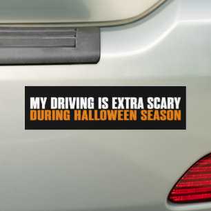 Mein Fahren ist besonders gruselig während der Hal Autoaufkleber