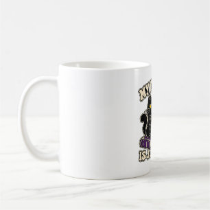 Mein Familiar Richtet Mich Lustige Katzenhexe Kaffeetasse