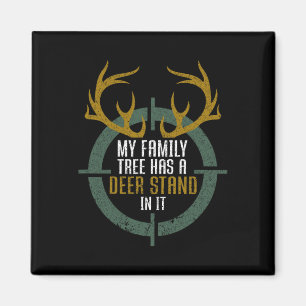 Mein Familienbaum hat einen Hirschstand in der son Magnet