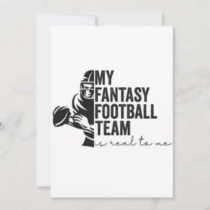 Mein Fantasy Football Team ist echt für mich Sport Einladung