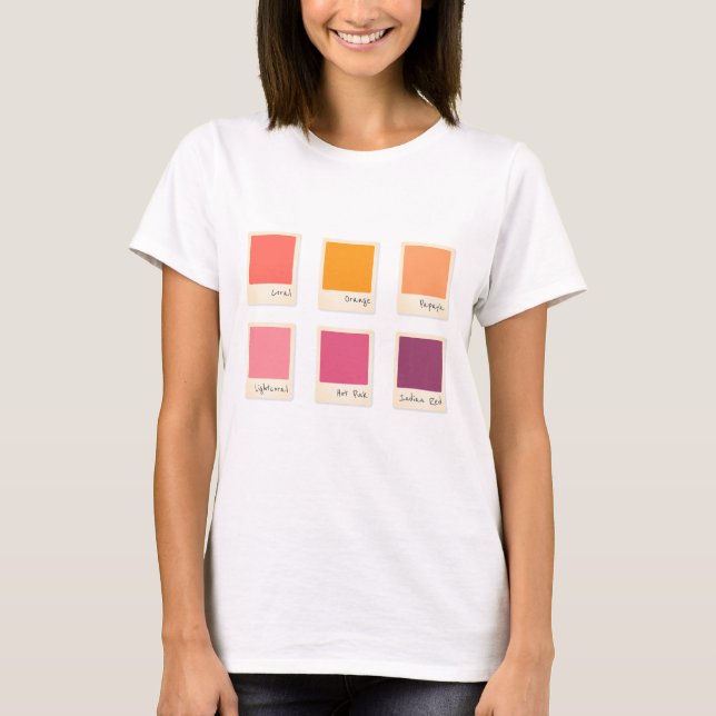 Mein Farbpalettenentwurf T-Shirt (Vorderseite)