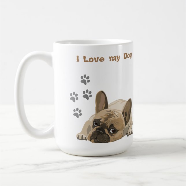 Mein fauler Hund Kaffeetasse (Links)