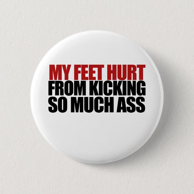 Mein Feet Hurt Button (Vorderseite)