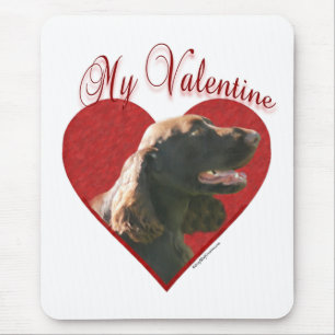 Mein Feld Spaniel Valentine Mousepad