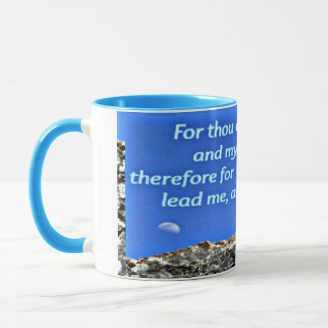 Mein Felsen-Psalm-31:3 Tasse (Links)