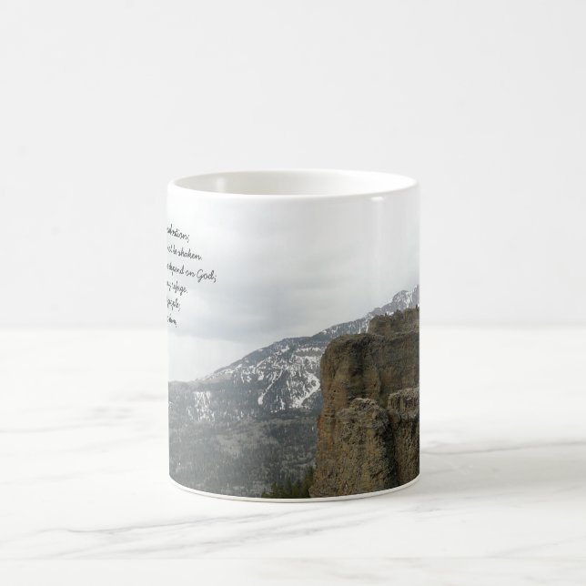 Mein Felsen und Rettung Kaffeetasse (Mittel)