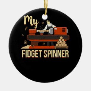 Mein Fidget Spinner Lustige Drehmaschine Holzdrehe Keramik Ornament