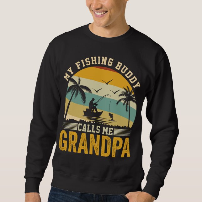 MEIN FISCHEREIHAUSHALT RUFT MICH GRANDPA AN SWEATSHIRT (Vorderseite)
