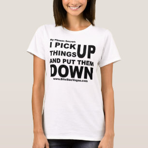 Mein Fitness-geheimer Shirt-Schwarz-Text T-Shirt