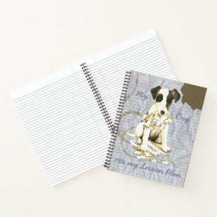 Mein flüssiger Fox Terrier hat meinen Lektionsplan Notizbuch