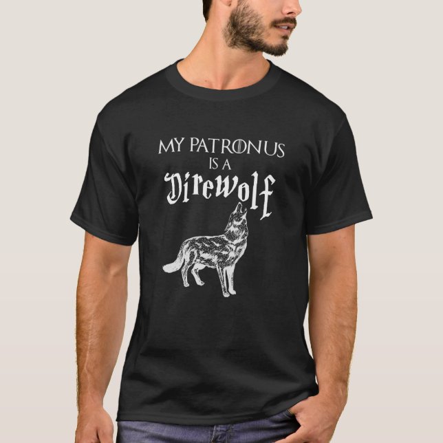 Mein Förderer ist ein Direwolf T-Shirt (Vorderseite)