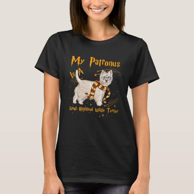 Mein Förderer ist ein West Highland White Terrier  T-Shirt (Vorderseite)