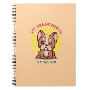 Mein Französchen ist mein Retter süßes French Bull Notizblock