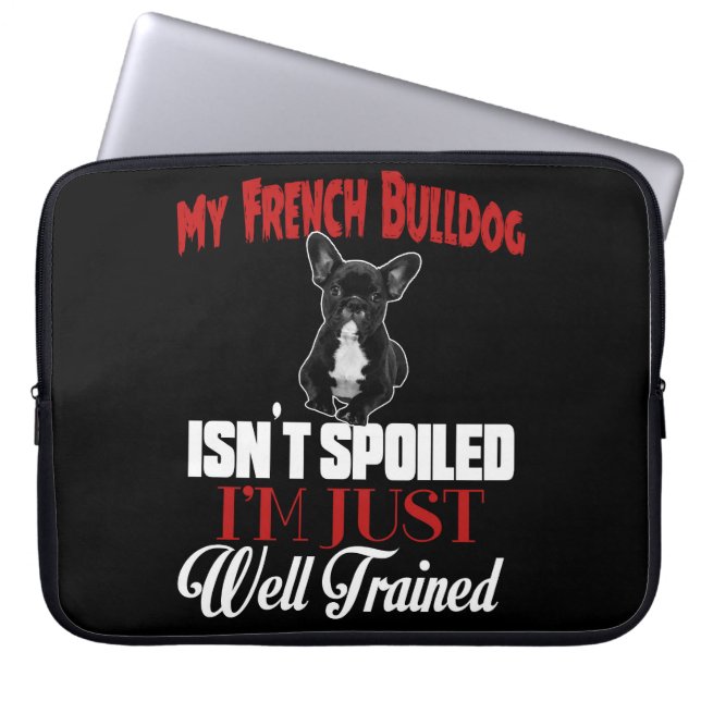 Mein französischer Bulldog ist nicht verwundet Laptopschutzhülle (Vorderseite)