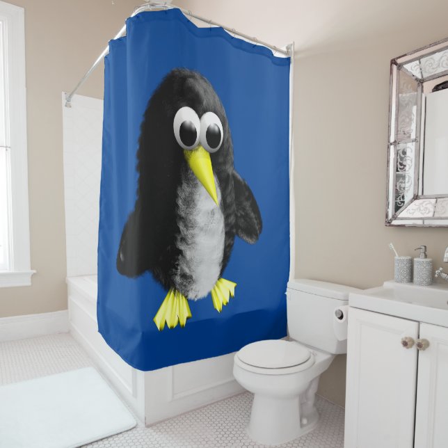 Mein Freund, der Pinguin Duschvorhang (Beispiel)