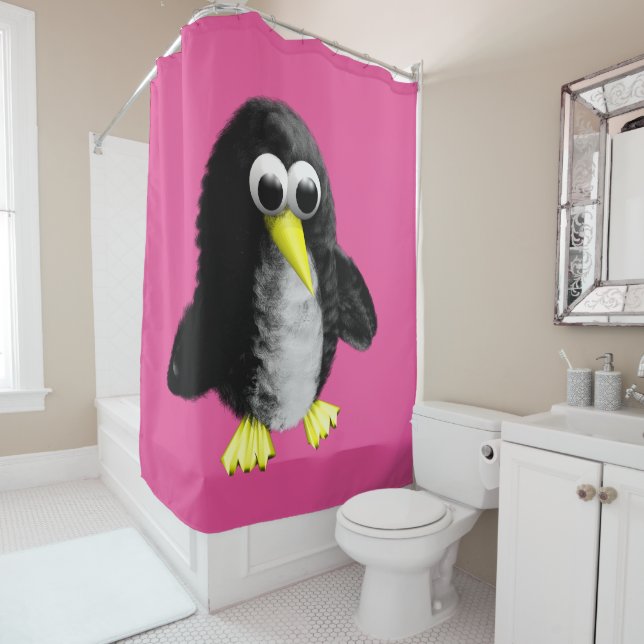 Mein Freund, der Pinguin Duschvorhang (Beispiel)