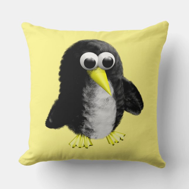Mein Freund, der Pinguin-Kinderkarosserieanzug Kissen (Vorderseite)