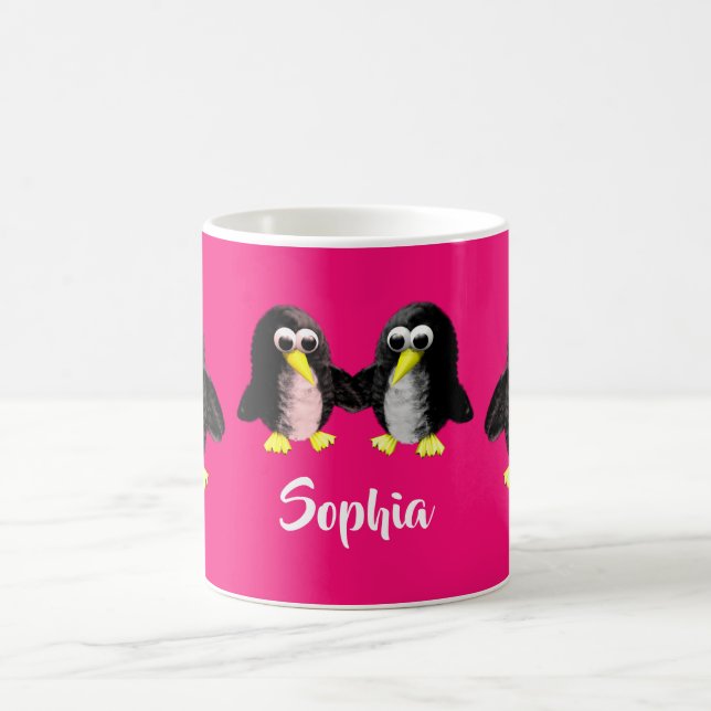 Mein Freund der Pinguin, Personalisiert für Kinder Kaffeetasse (Mittel)