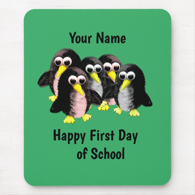 Mein Freund der Pinguin, Personalisiert für Kinder Mousepad (Vorne)