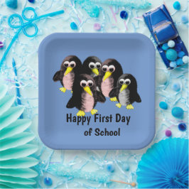 Mein Freund der Pinguin, Personalisiert für Kinder Pappteller