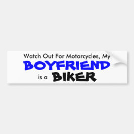 Mein Freund ist Biker-Autoaufkleber Autoaufkleber