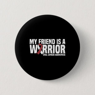 Mein Freund ist ein Burgunder-Krieger, weißer oral Button