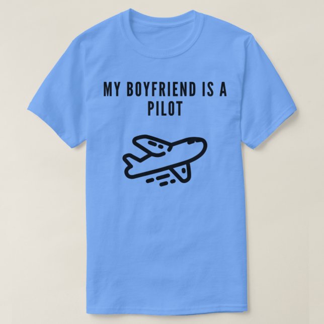 Mein Freund ist Pilot  T-Shirt (Design vorne)