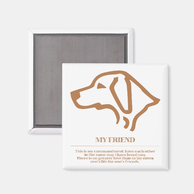 Mein Freund Magnet (Vorderseite/Rückseite)