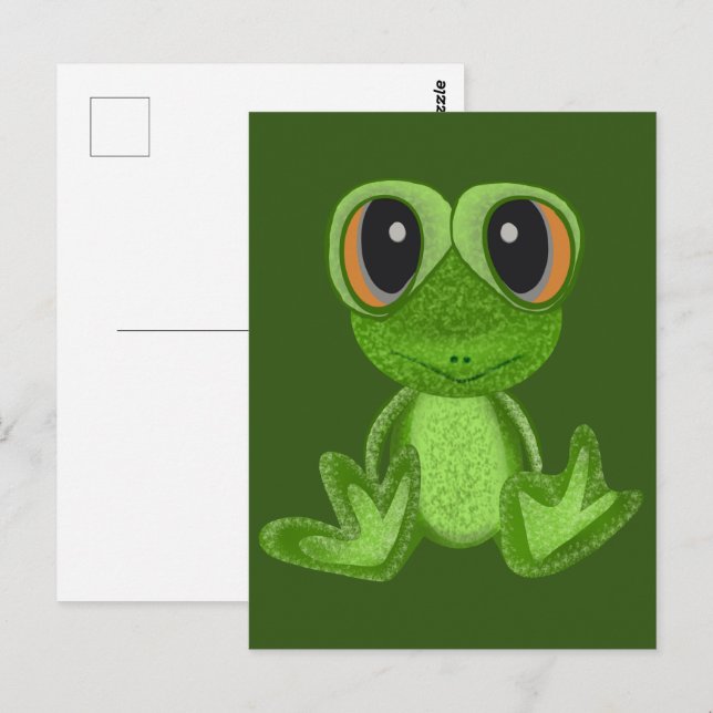 Mein Freund von Green Frog Postkarte (Vorne/Hinten)