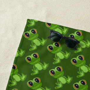 Mein Freund von Green Frog Strandtuch