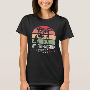 Mein Freundschaftszirkel Hund Welpe Paw Liebe Bord T-Shirt