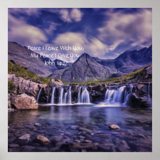 Mein Friede, den ich dir gebe, Johannes 14:27 Anoi Poster